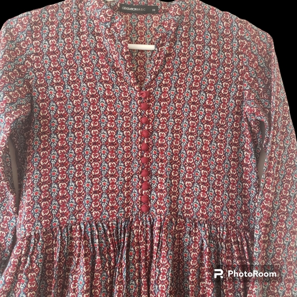 Printed Traditional Maxi Dress - Picture 4 of 6